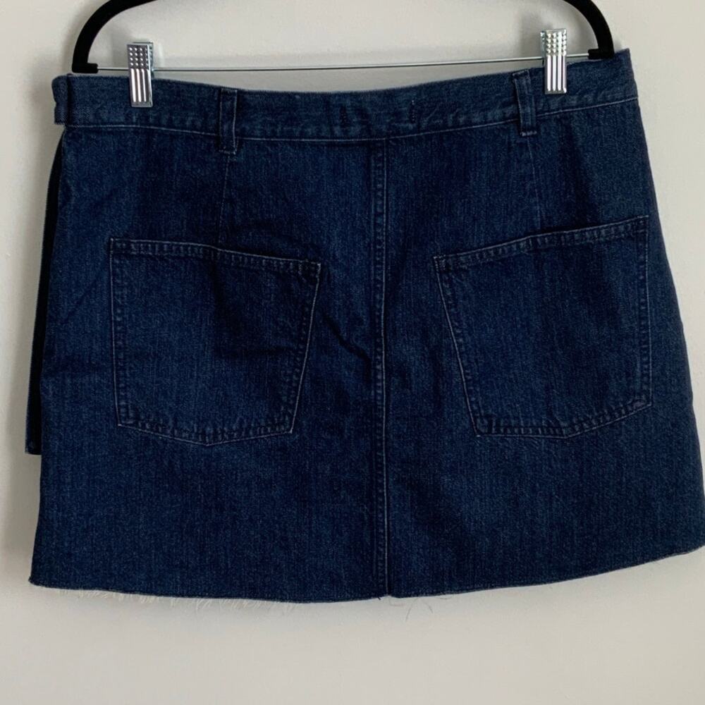 Madewell Raw Hem Wrap Skirt size 14 - Picture 5 of 7